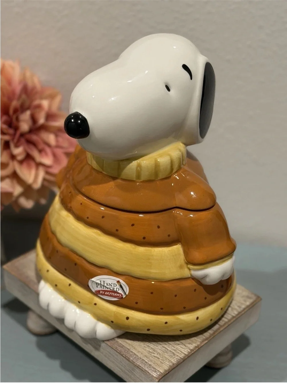 Peanuts New 2026 Zrike Brand Fall Snoopy Cozy Sweater Cookie Jar, 10